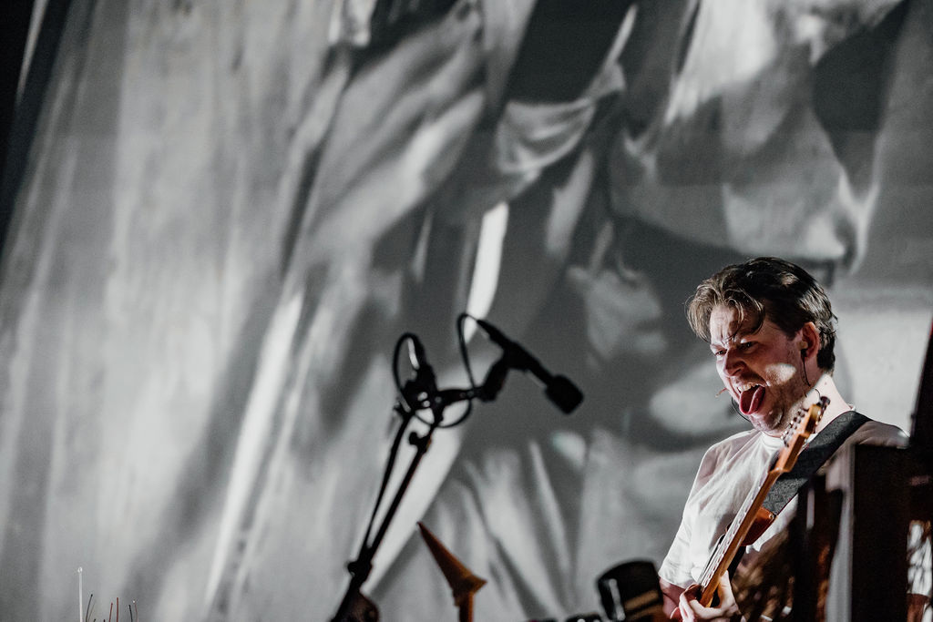 Jack Buchanan performs in Live Live Cinema: Night of the Living Dead