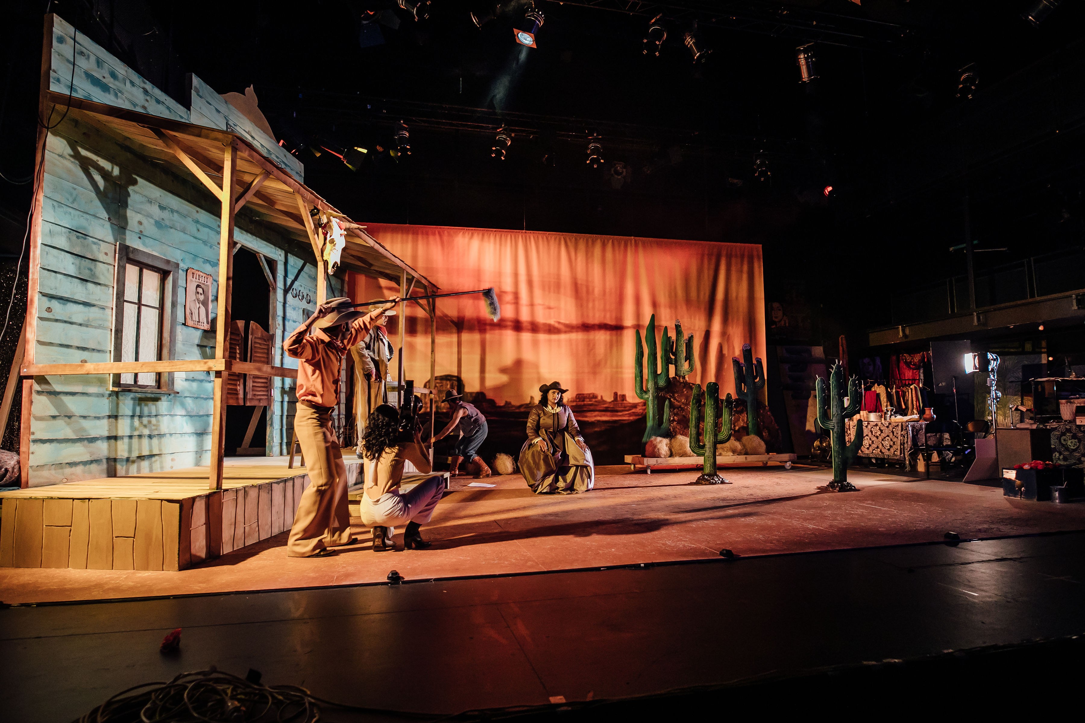 The cast perform My Heart Goes Thadak Thadak at Rangatira, Q Theatre, 2019.