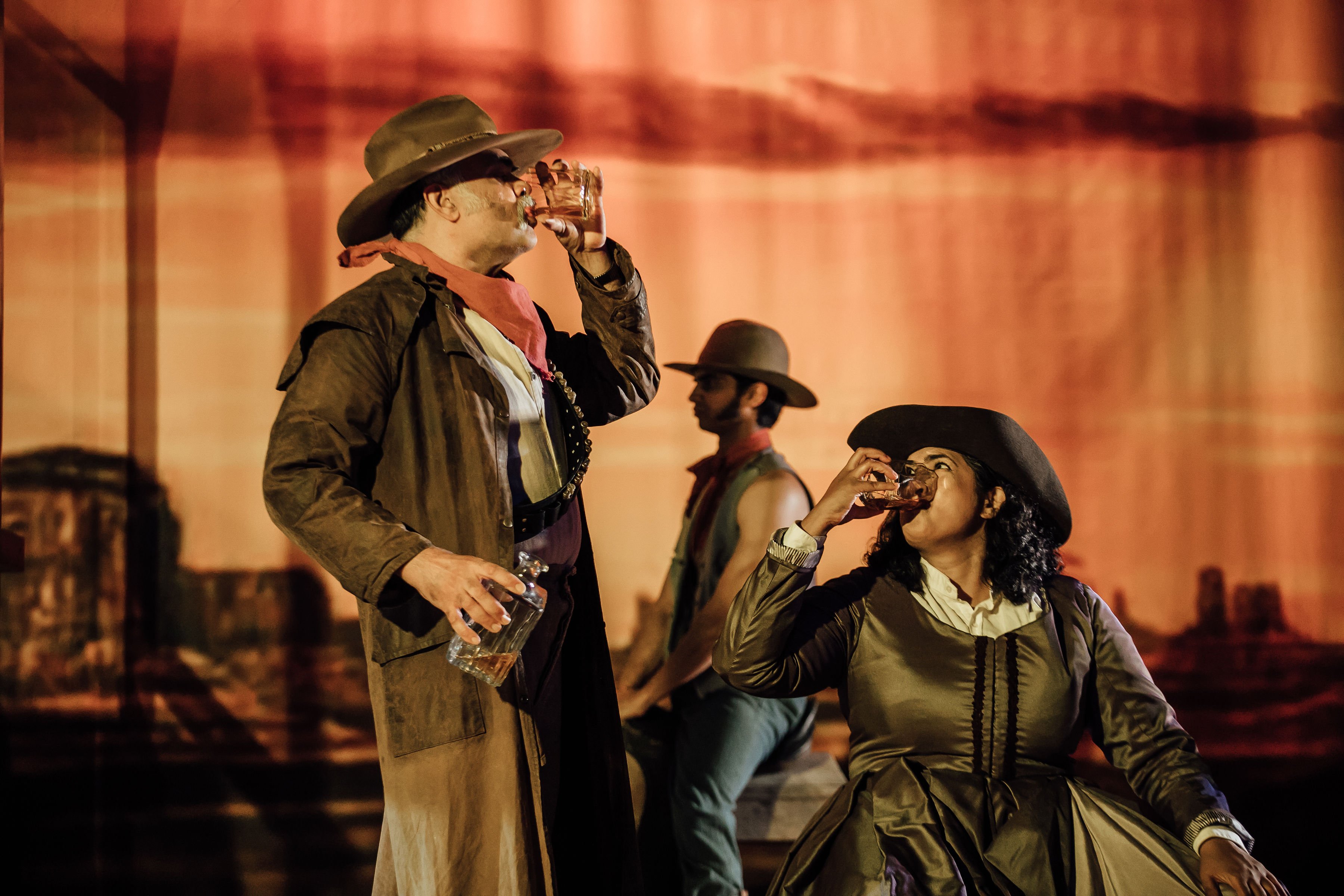 Mustaq Missouri and Rashmi Pilapitaya perform My Heart Goes Thadak Thadak at Rangatira, Q Theatre, 2019.