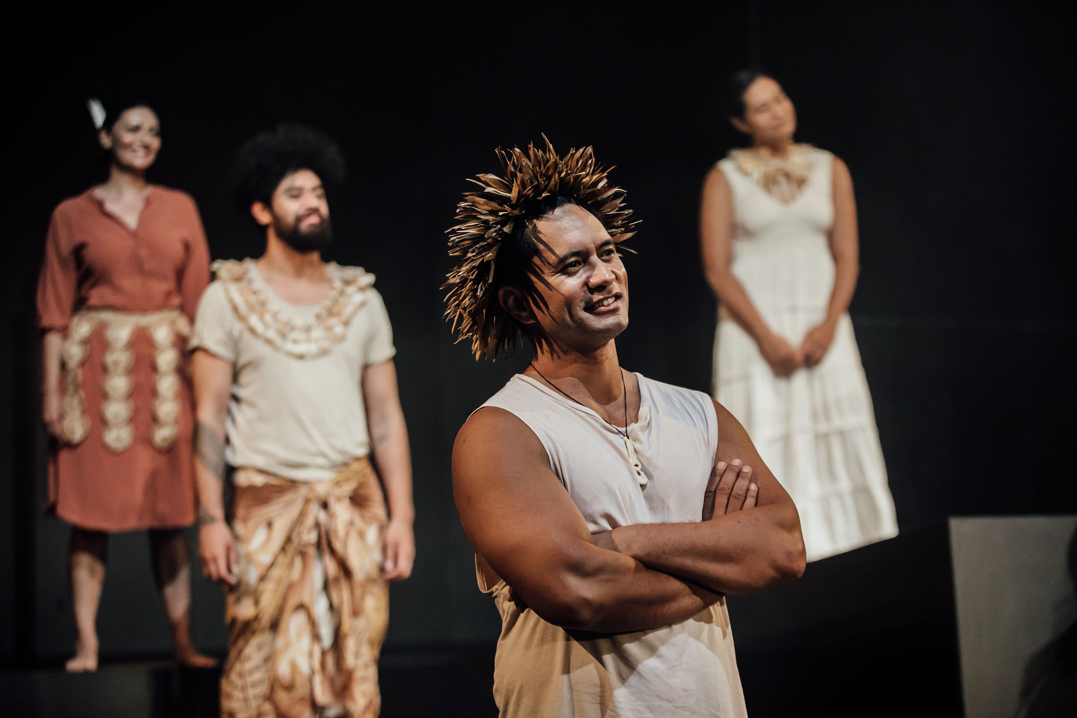 Jarod Rawiri performs in UPU at Rangatira, Q Theatre, 2020.
