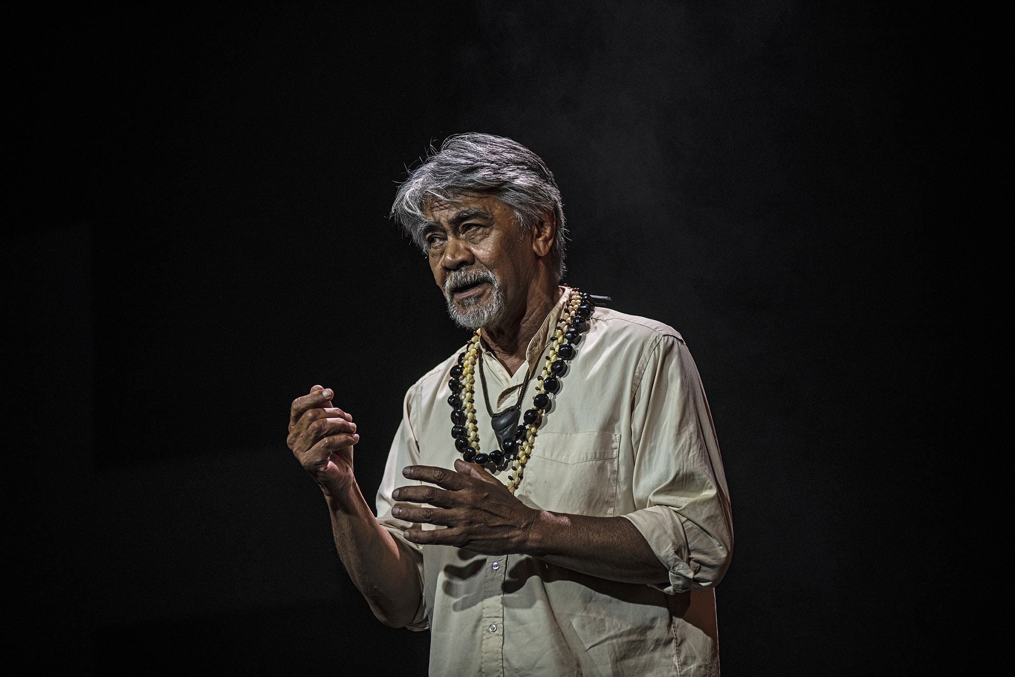 Nathaniel Lees performs in UPU at Rangatira, Q Theatre, 2020.