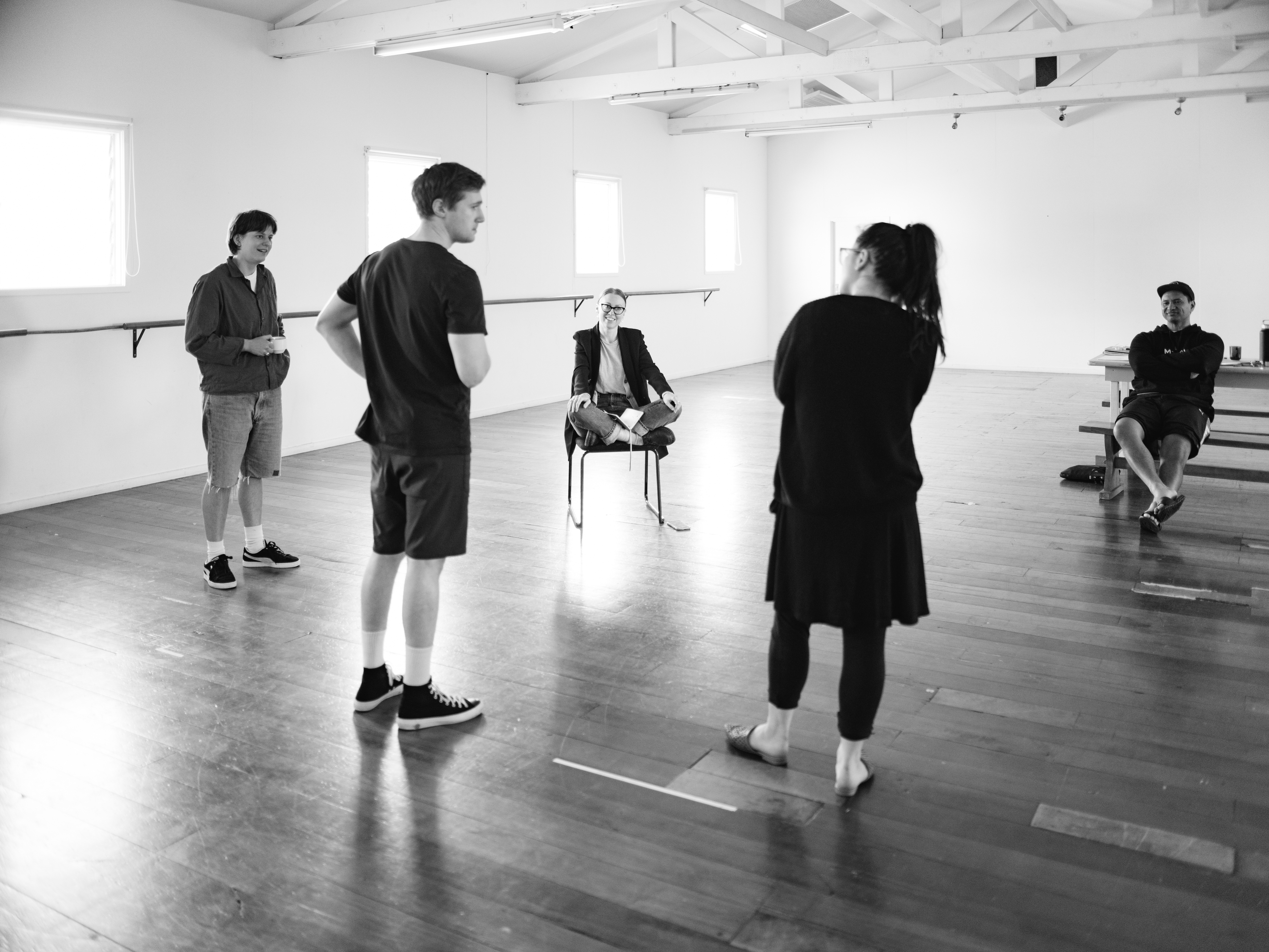 The Break Bread creators in a workshop with Sophie